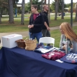 Nursing club Students chat with a student